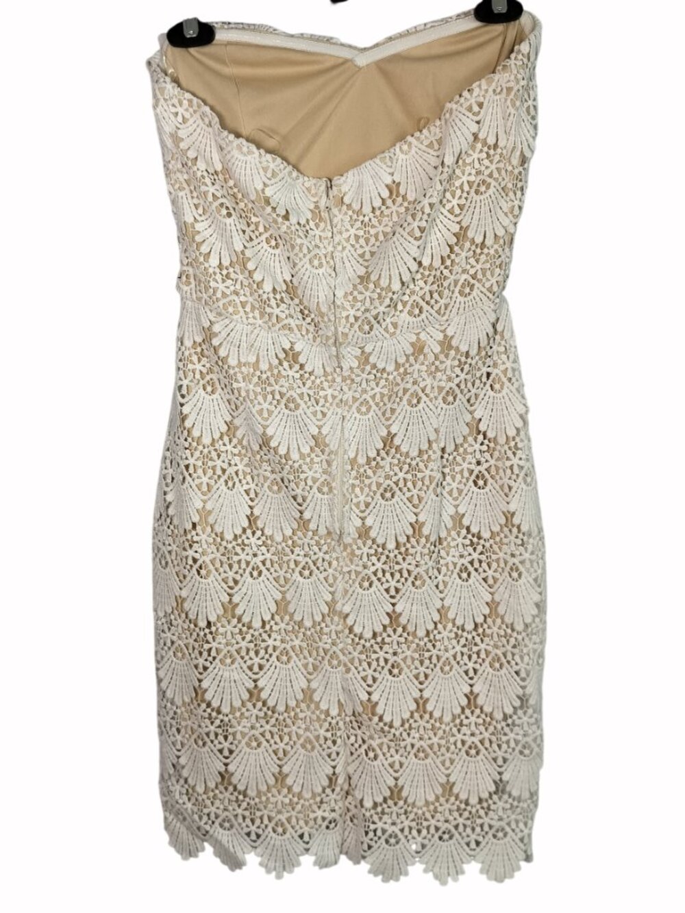 Charlotte Russe Strapless Cream Lace Mini Dress - Picture 3 of 8